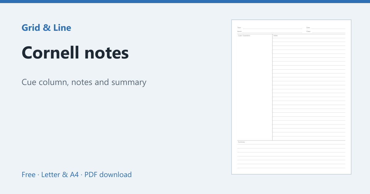 Cornell notes preview