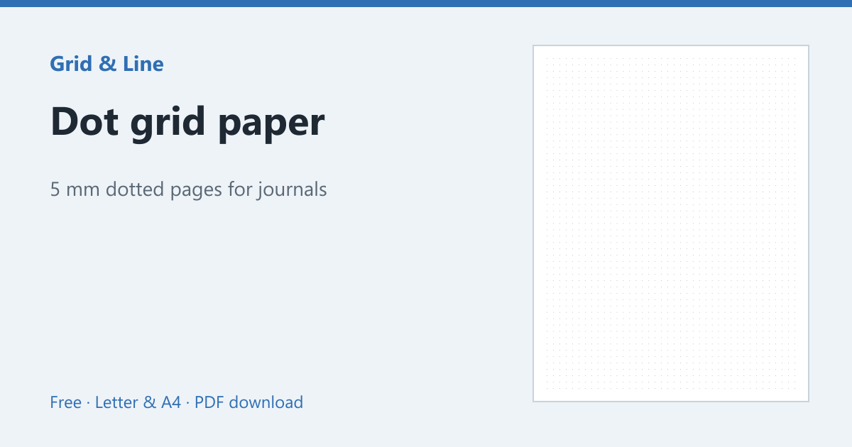 Dot grid paper preview