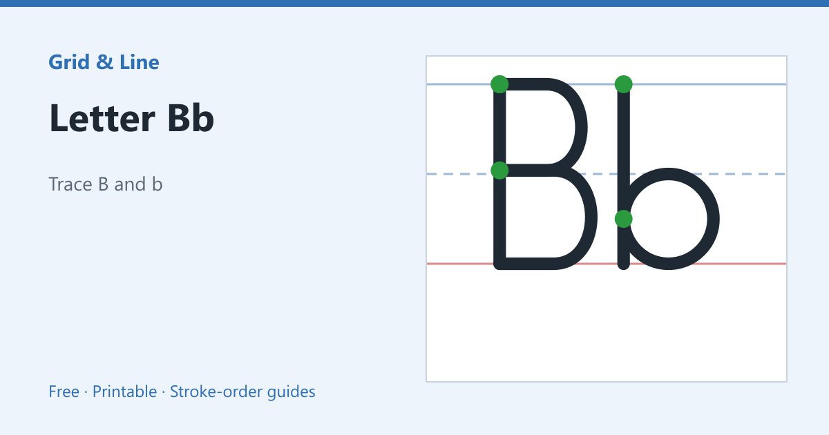 Letter Bb worksheet preview