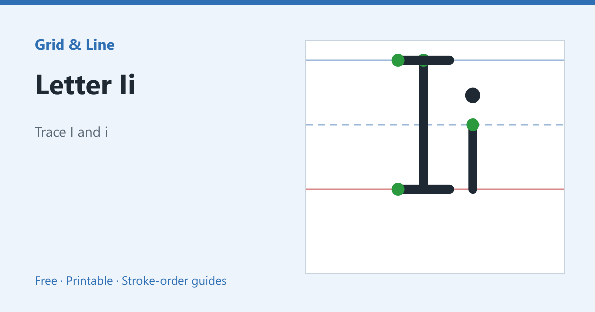 Letter Ii worksheet preview