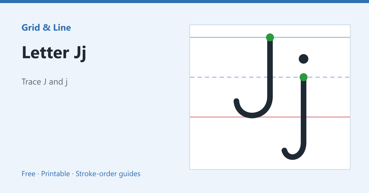 Letter Jj worksheet preview