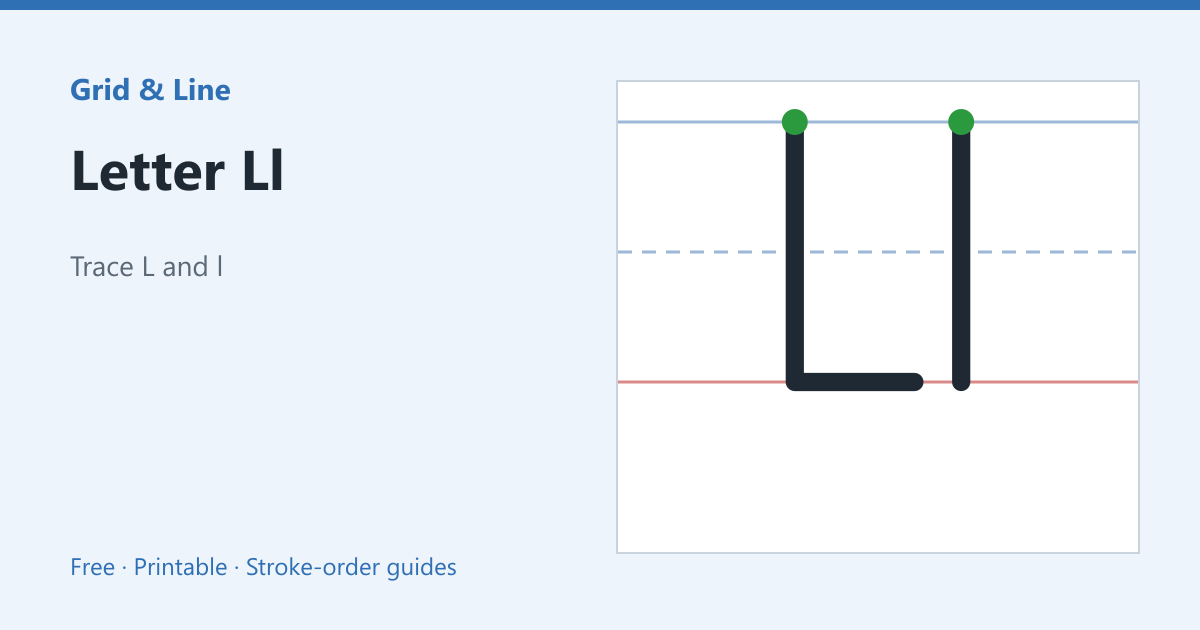 Letter Ll worksheet preview