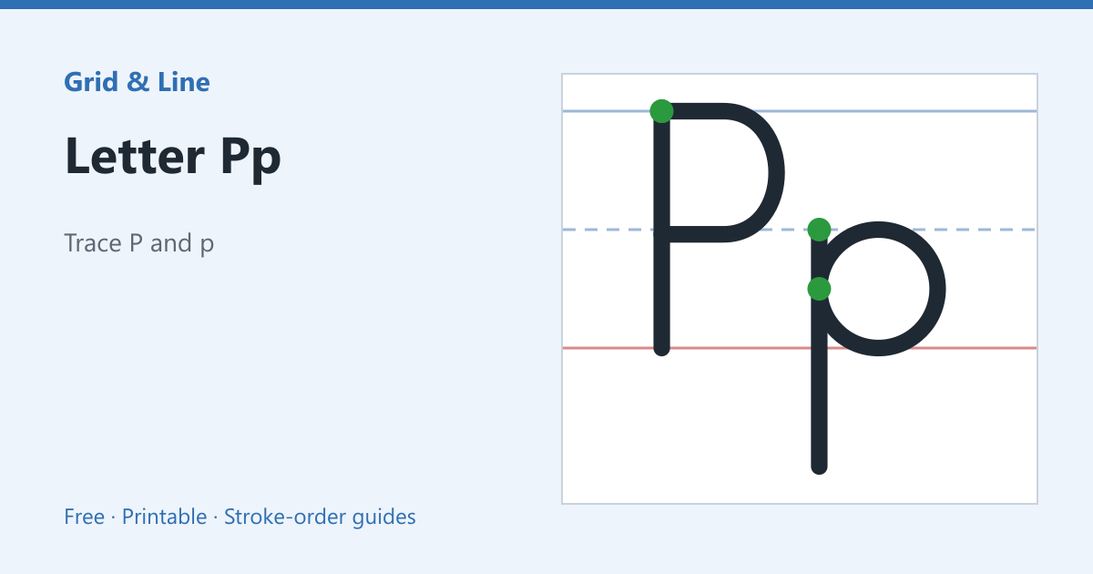 Letter Pp worksheet preview