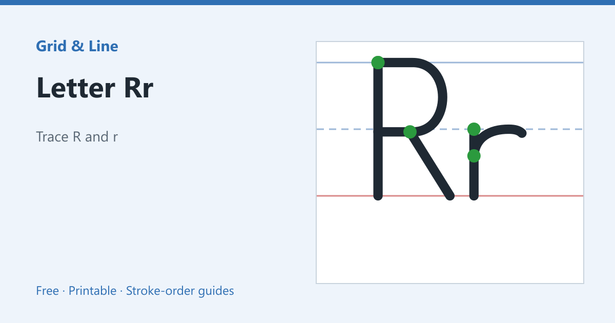 Letter Rr worksheet preview