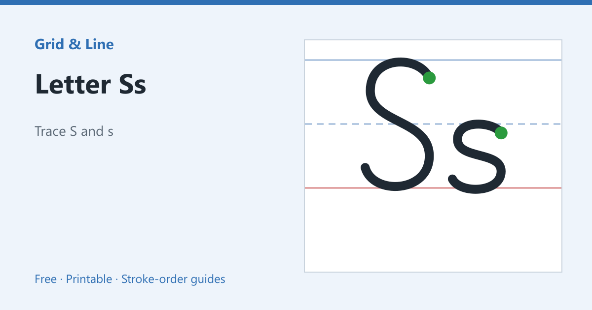 Letter Ss worksheet preview