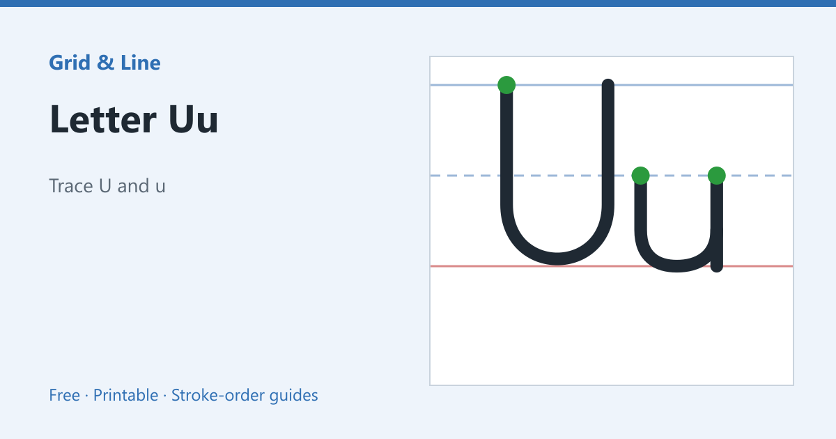 Letter Uu worksheet preview