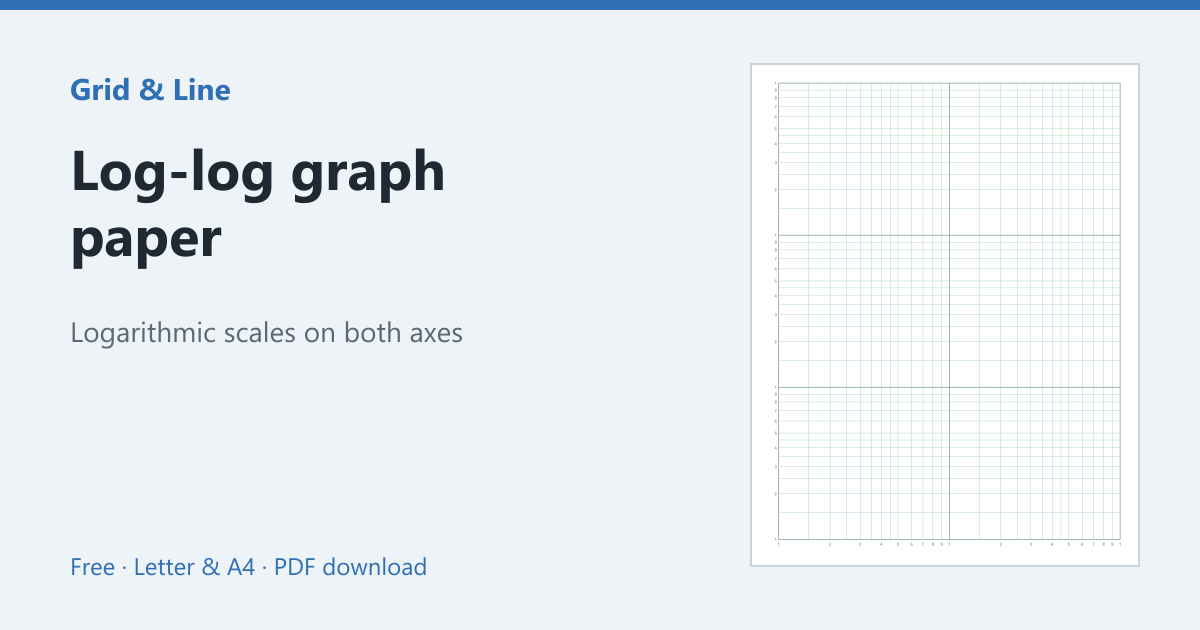 Log-log graph paper preview
