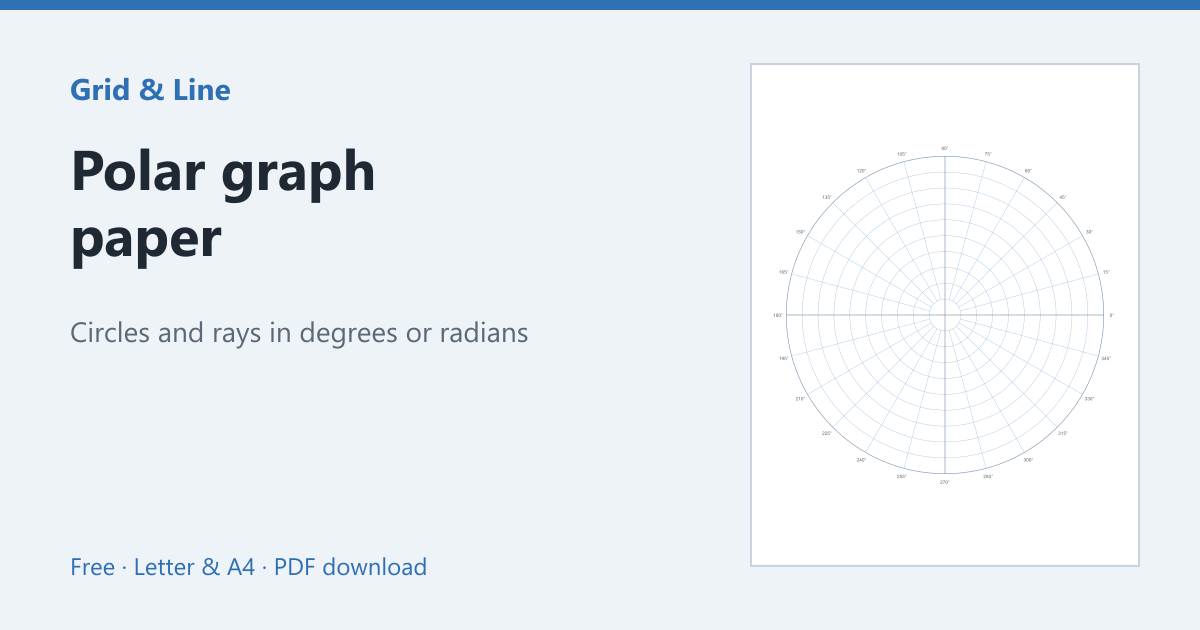 Polar graph paper preview