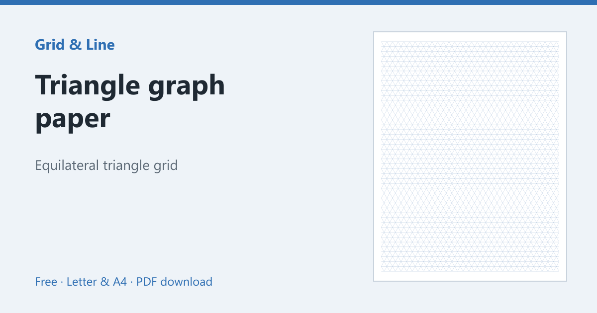 Triangle graph paper preview